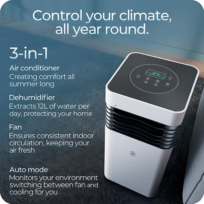 Avalla S-50 portable 3-in-1 air conditioner & dehumidifier combo