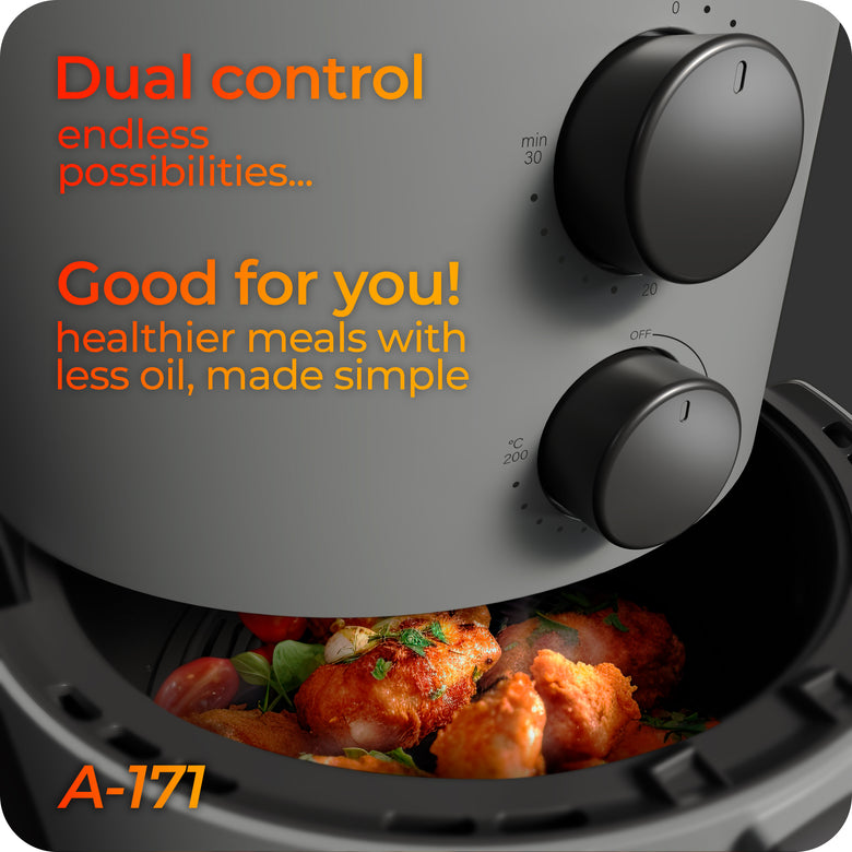 Avalla A-171 Large Digital Air Fryer, 1400W Save Energy, Cooks 5-7 Portions 5.5L