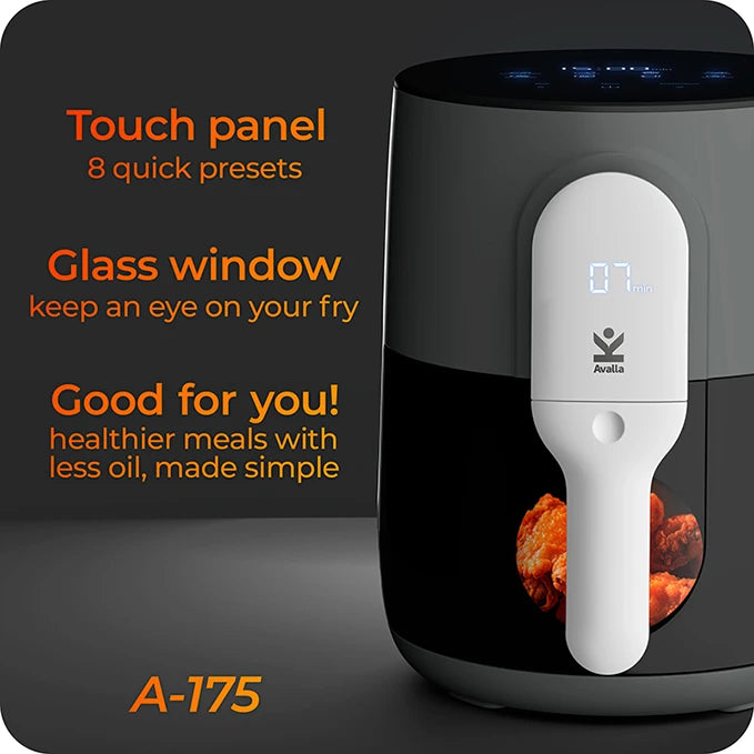 Avalla A-175 Digital 8-in-1 Air Fryer, 4L