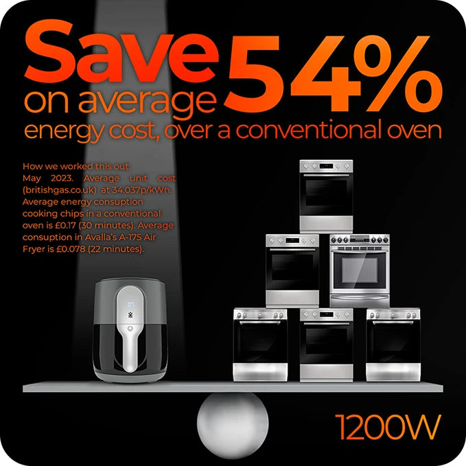 Avalla A-175 Digital 8-in-1 Air Fryer, 4L