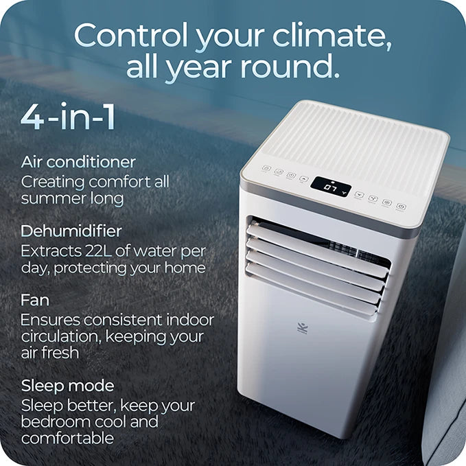 Avalla S-150 4-in-1 air conditioner & 22L portable dehumidifier - for multi-rooms 8000BTU