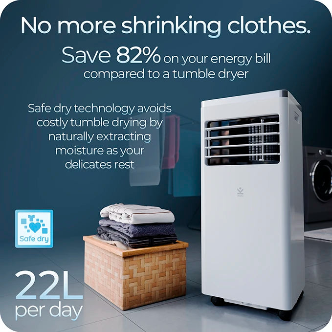 Avalla S-150 4-in-1 air conditioner & 22L portable dehumidifier - for multi-rooms 8000BTU