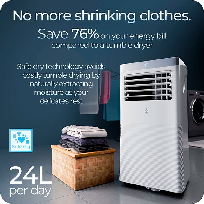 Refurbished S-200 3-in-1 portable ac unit & 24L dehumidifier combo - for multi-rooms