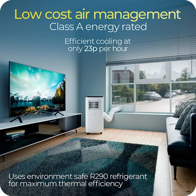 Refurbished S-220 4-in-1 portable air conditioner, fan & 24L dehumidifier - for multi-rooms