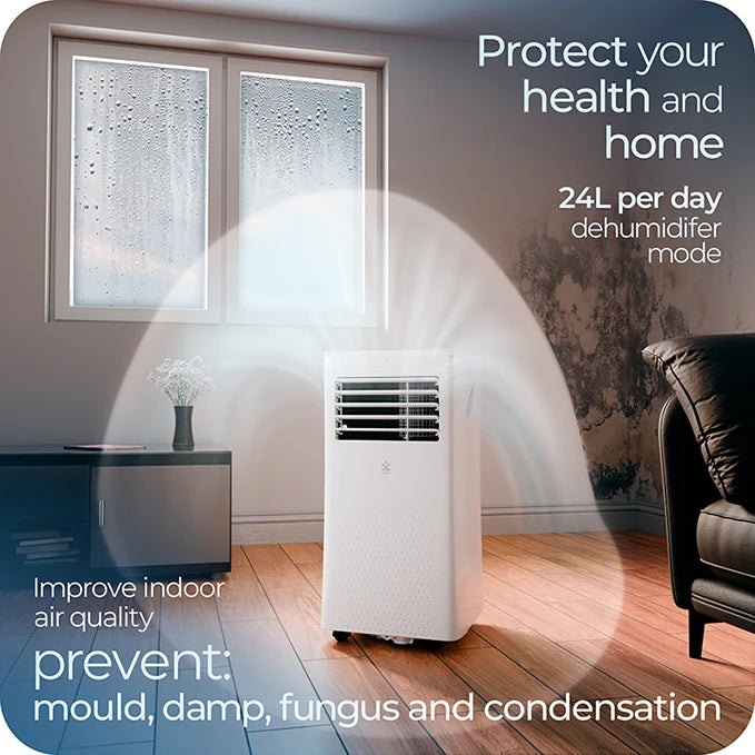 Avalla S-290 3-in-1 powerful air conditioner & 24L dehumidifier - for multi-rooms