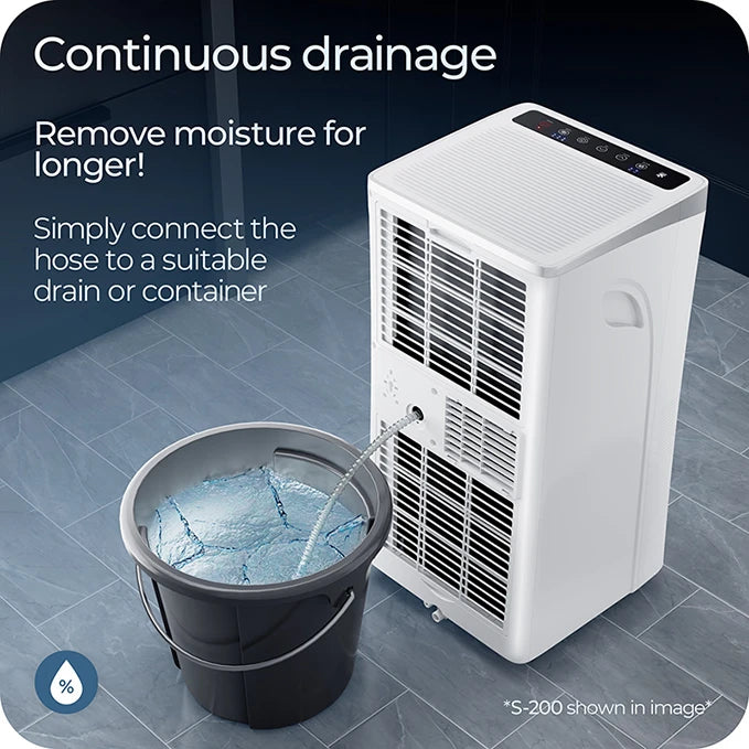 Refurbished S-360 4-in-1 powerful portable air conditioner & 26L dehumidifier - 10000BTU