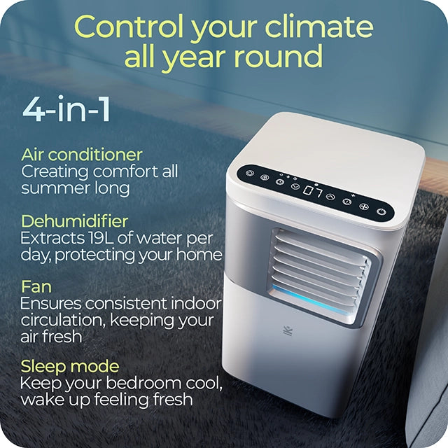 Refurbished S-550 4-in-1 automatic portable air conditioner & 19L dehumidifier