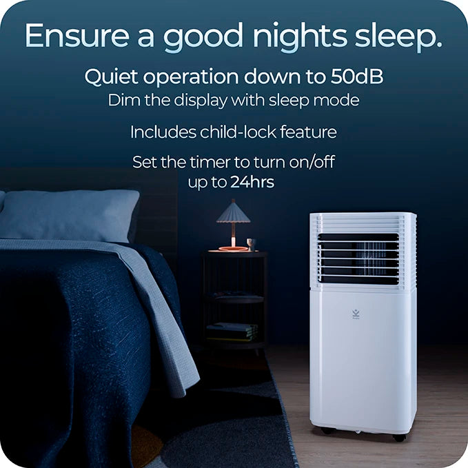 Avalla S-80 4-in-1 mobiles Klimagerät mit 12 L Luftentfeuchter – für Einzelräume