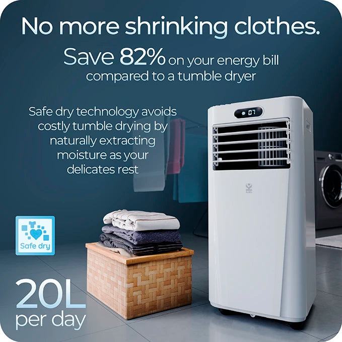Refurbished S-95 3-in-1 portable air conditioner & 20L dehumidifier combo - for large rooms