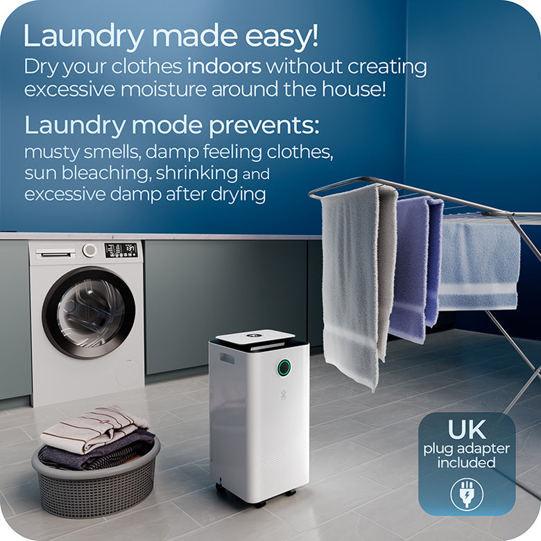 Refurbished Avalla X-125 smart low energy dehumidifier - 12l