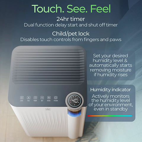 Avalla X-300 Small 10L Dehumidifier With Clothes Drying Mode