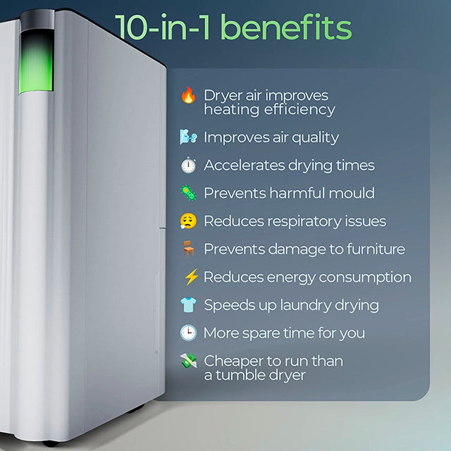 Avalla X-350 12L energy efficient dehumidifier & air purifier combo - for multi rooms