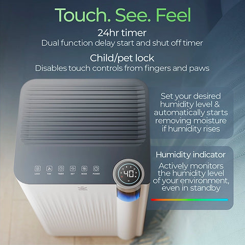 Avalla X-350 deumidificatore 12L e purificatore d’aria – per più stanze