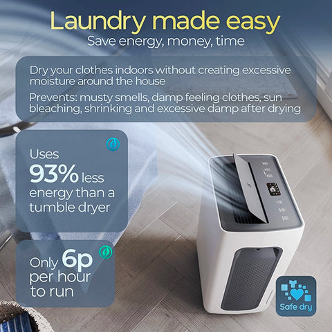 Avalla X-550 20L low energy dehumidifier & air purifier combo - for the whole home