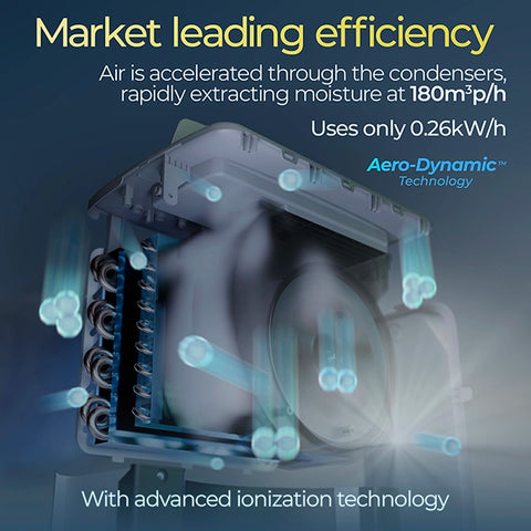 Avalla X-550 20L low energy dehumidifier & air purifier combo - for the whole home