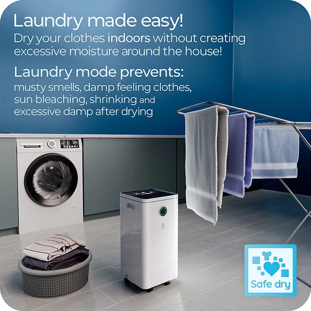 Refurbished Avalla X-95 smart small low energy dehumidifier - 10l